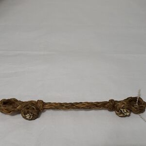 TESKEY'S Rawhide Braided Tan Bit Hobble For Horses